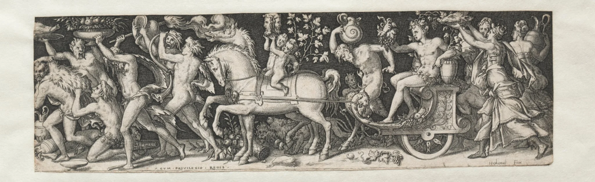 Combats and Triumphs No. 5: The Triumph of Bacchus, detail