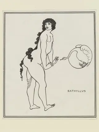 Bathyllus in the Swan Dance, by Beardsley, 1896