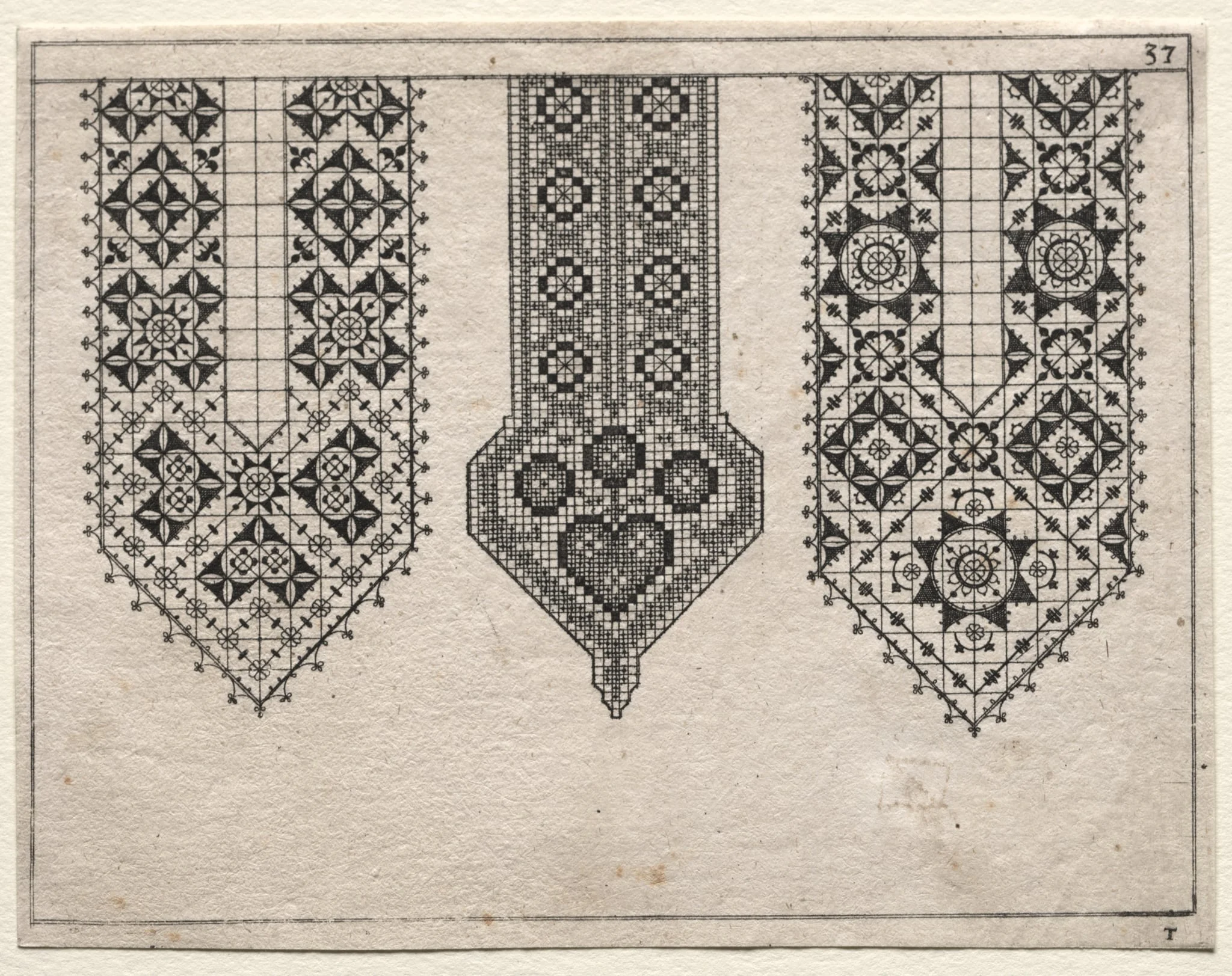 Plate 37 from Schon News Modelbuch, detail