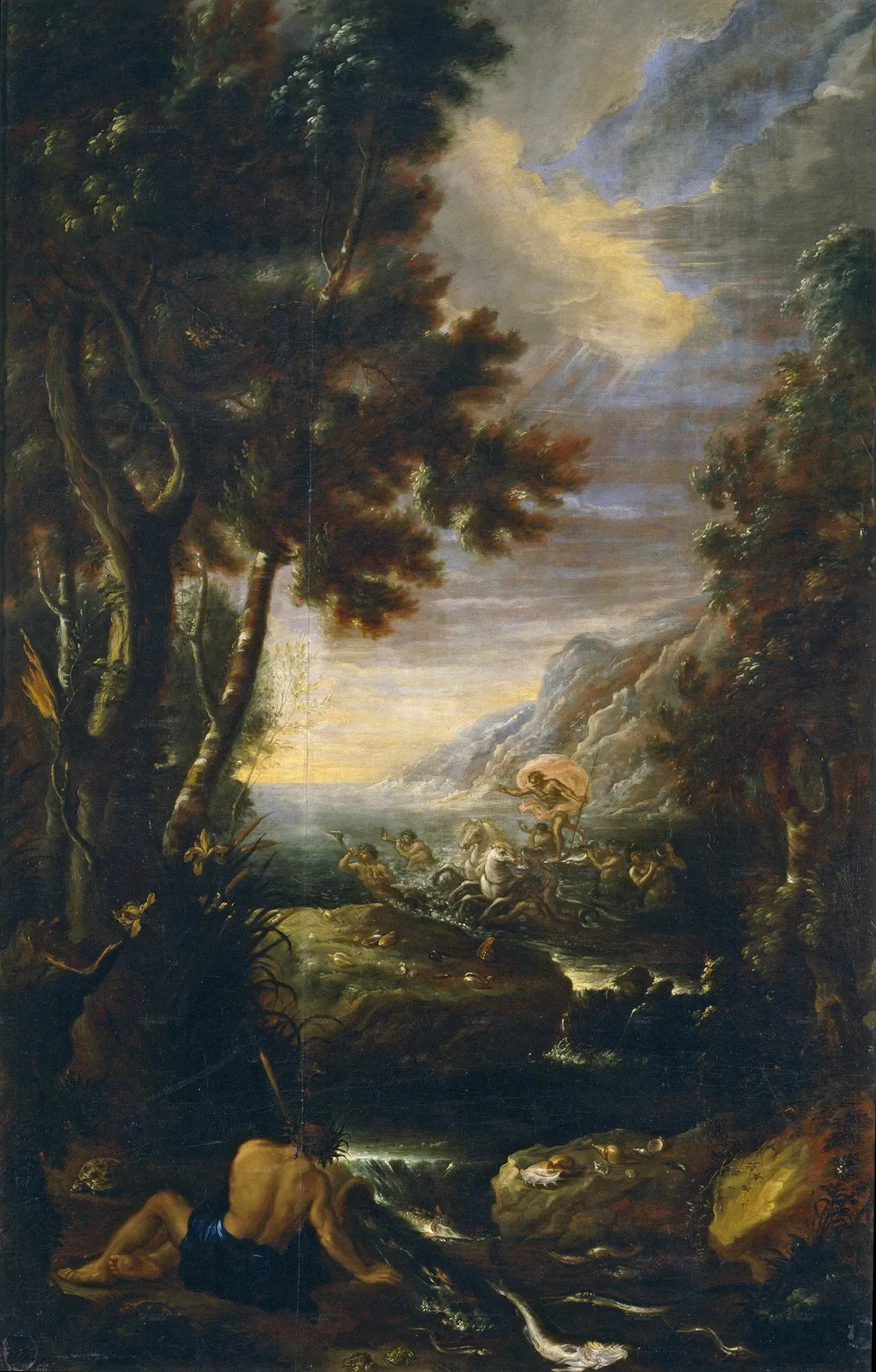 Water, by Gerónimo Antonio de Ezquerra, oil, 1700