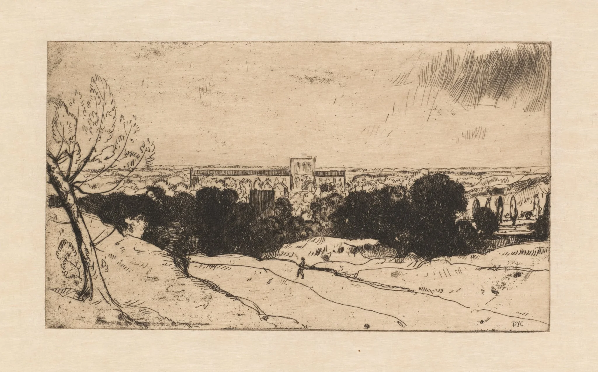 Distant View of Winchester and St. Croix, detail