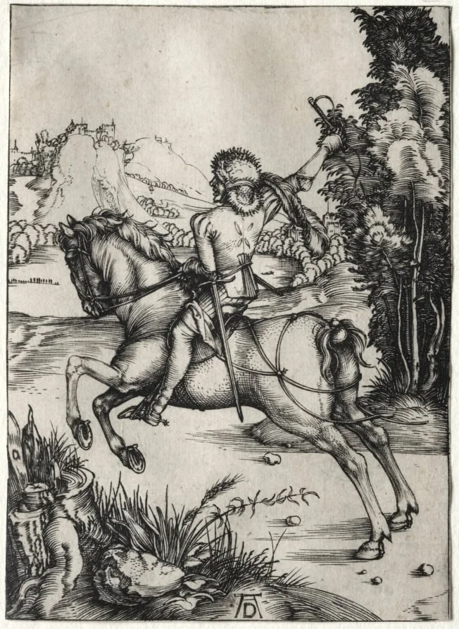 The Little Courier, detail