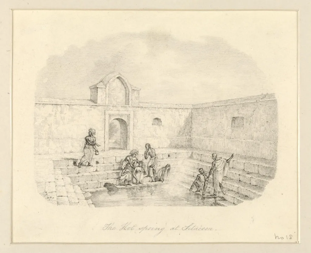 The Hot Spring at Sitacoon, by Robert Captain Smith, 1830