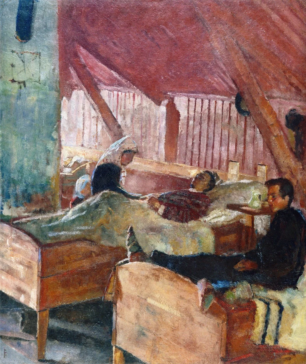 The Infirmary at Helgelandsmoen, detail