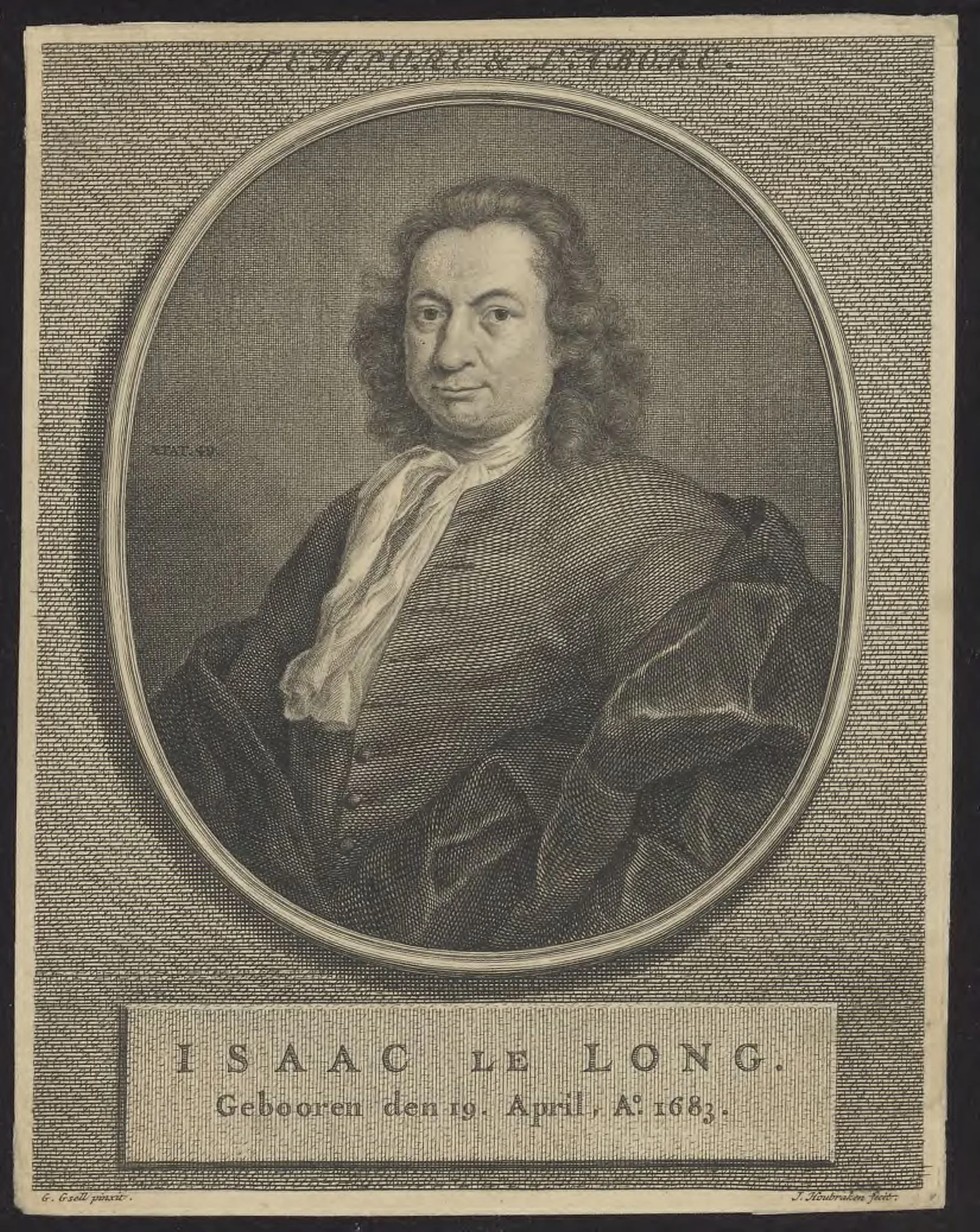 Portrait of Isaac le Long, detail