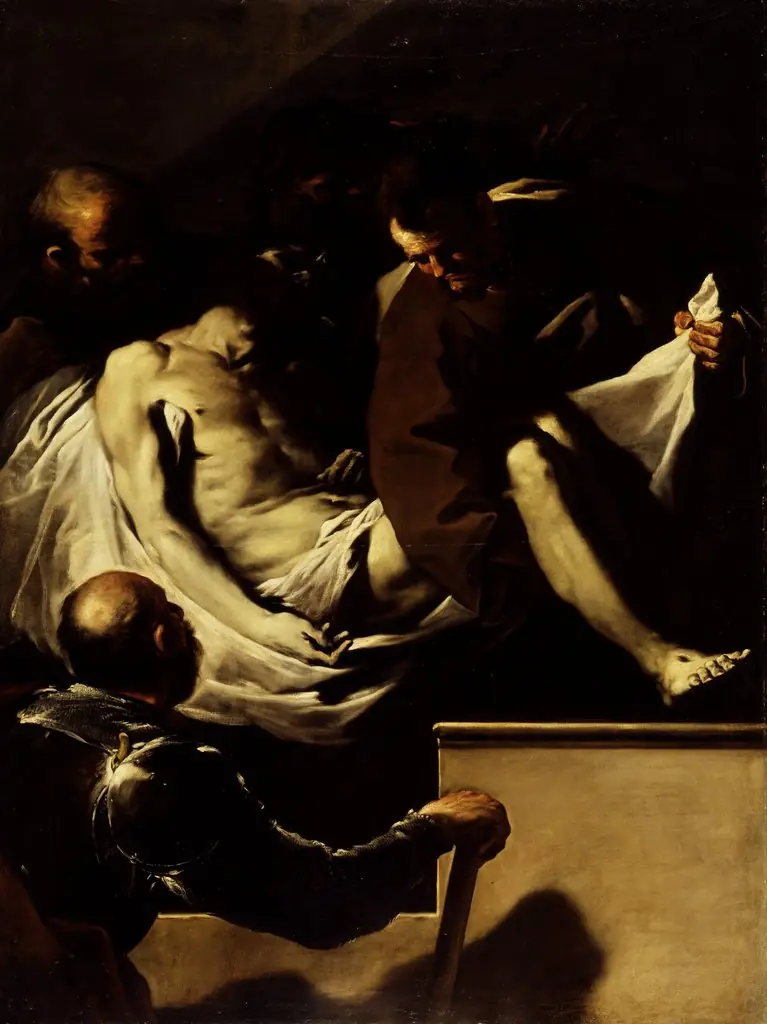 Entombment of Christ, by Luca Giordano, oil, 1659