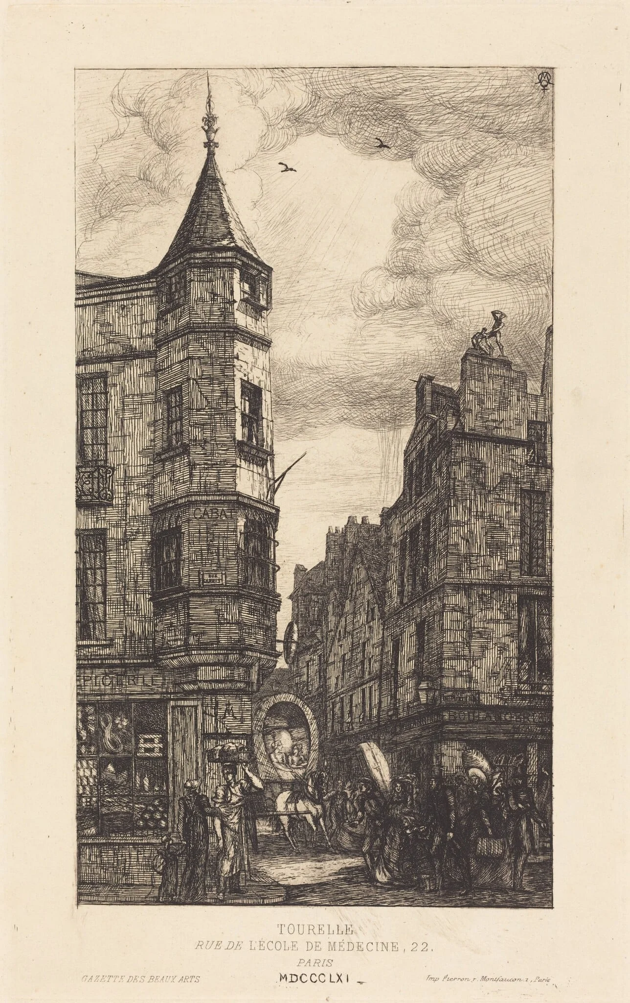 Tourelle, Rue de l'École de Médecine, 22, Paris, detail