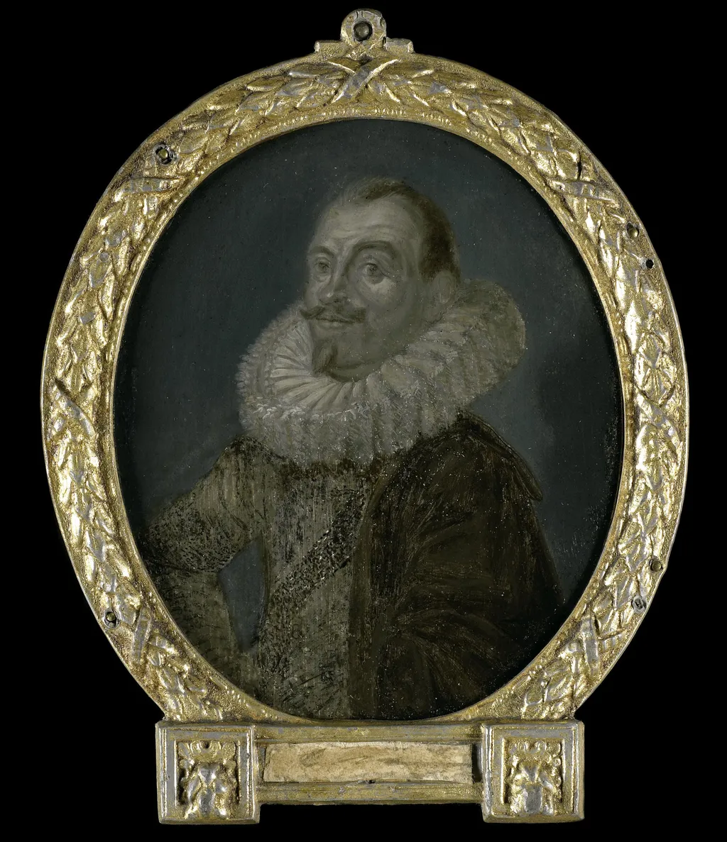 Portrait of Theodorus Rodenburgh, Diplomat and Dramatic Poet, by Arnoud van Halen, oil, 1716