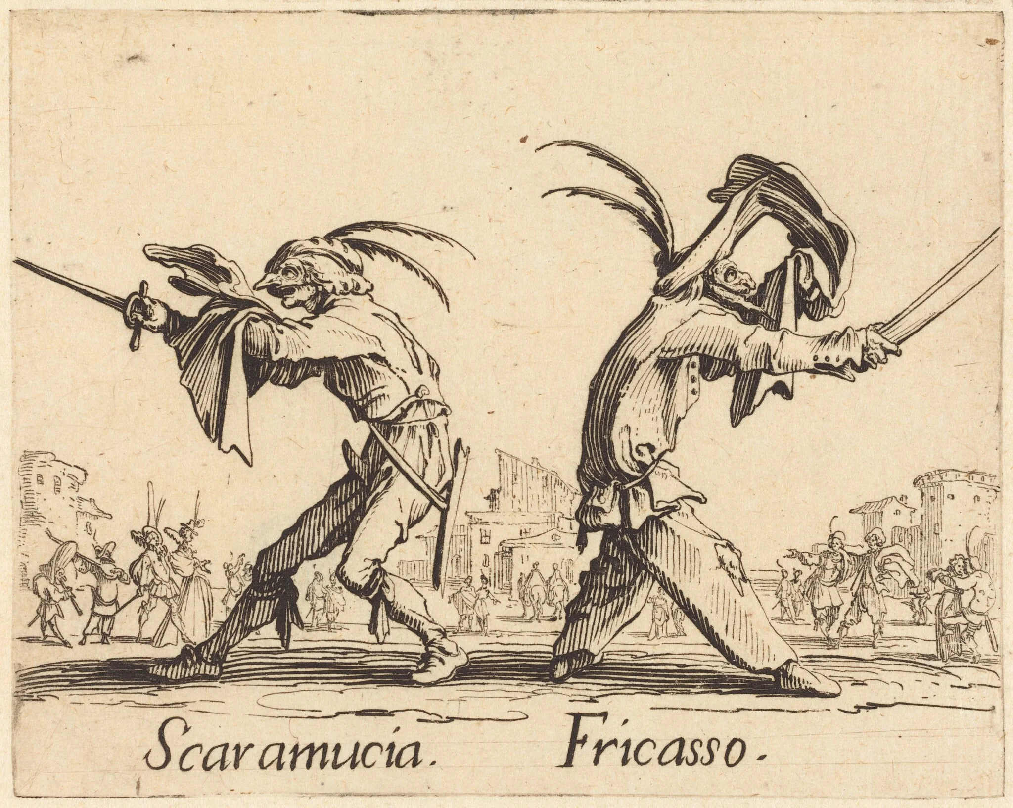 Scaramucia and Fricasso, detail