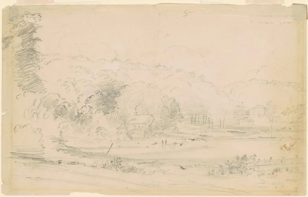 Long Island, New York, by William Sidney Mount, graphite, 1854