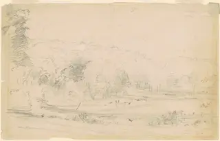 Long Island, New York, by William Sidney Mount, graphite, 1854