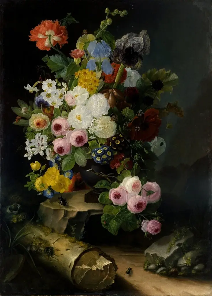 Flowers, by Jan van Os, unspecified, 1786