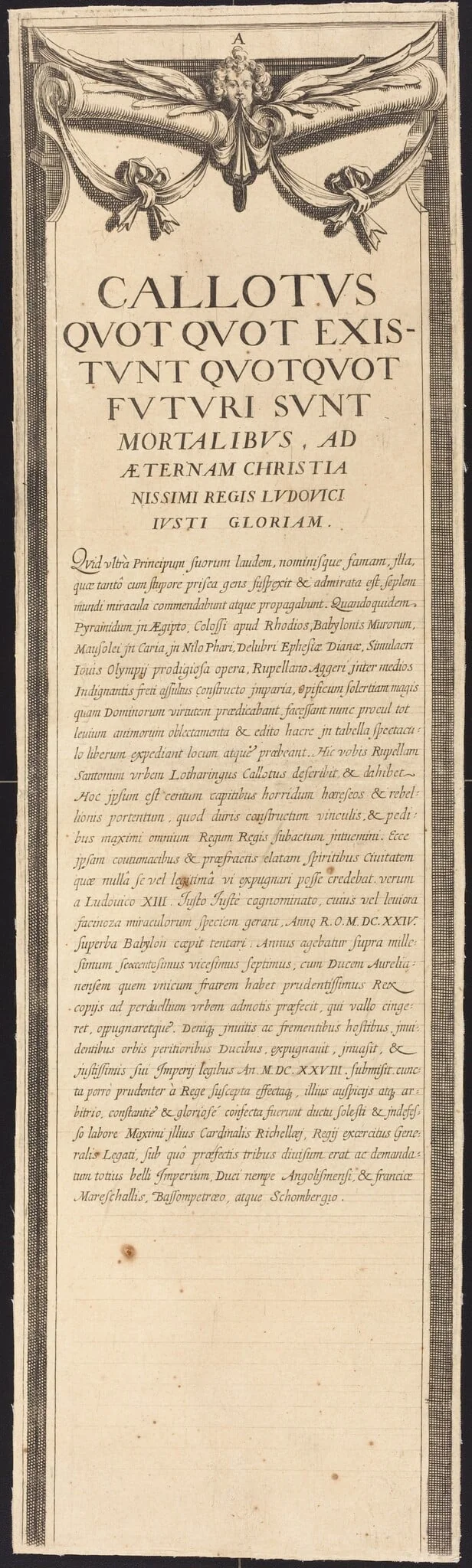 The Siege of La Rochelle [plate 8 of 16; set comprises 1952.8.97-112], detail