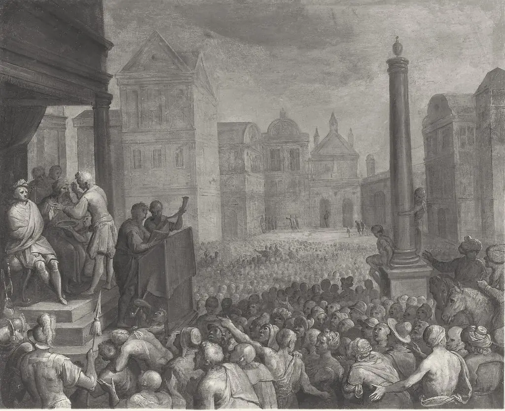 The Judgement of Zaleucus, by Otto van Veen, unspecified, 1607