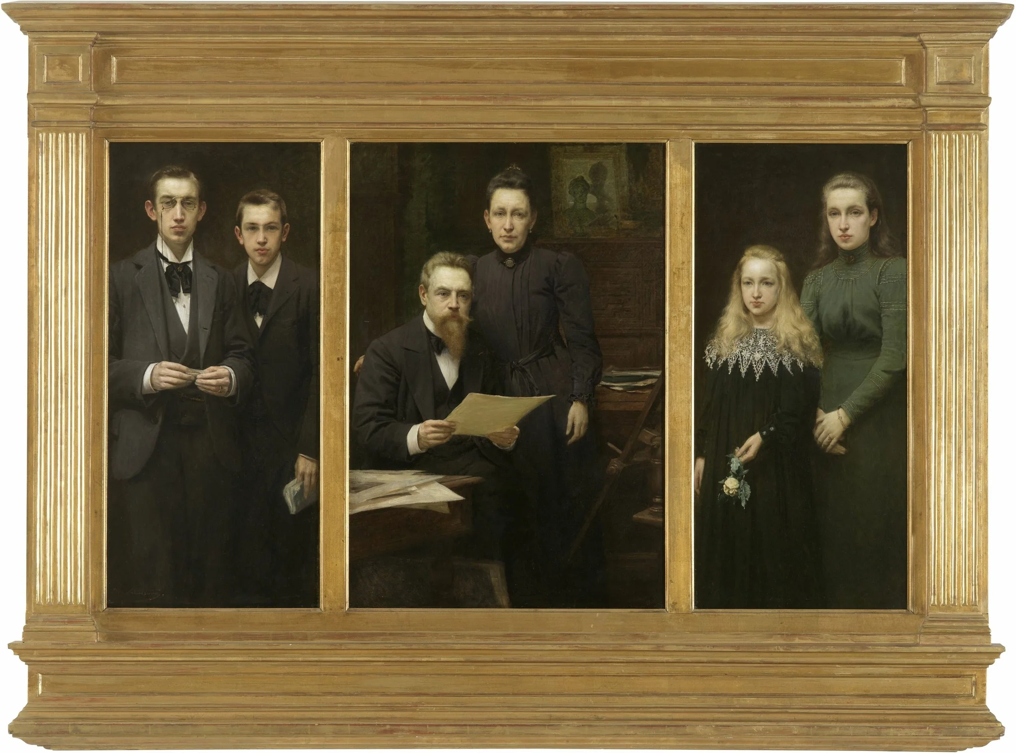Portrait of the Artist and his Family, detail