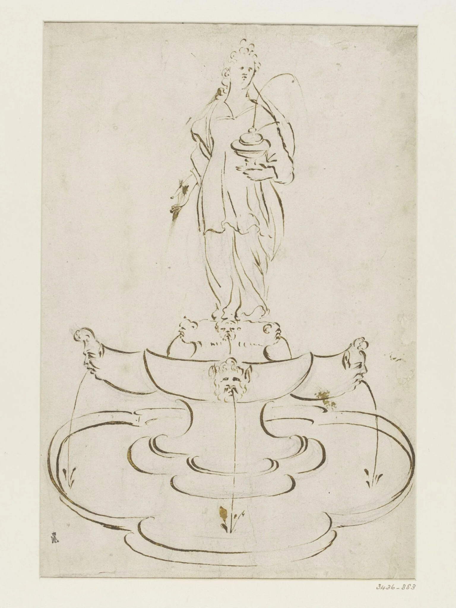 Design for a fountain, detail