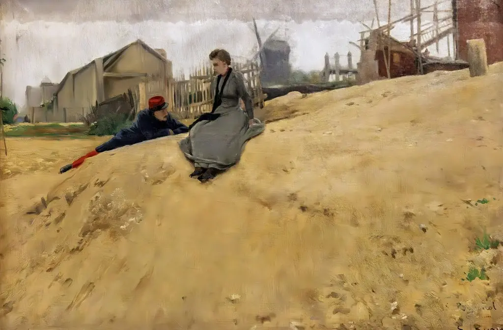 On Campaign, by Santiago Rusiñol i Prats, oil, 1896