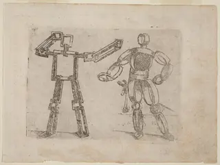 From "Bizzarie di varie Figure", by Giovanni Battista Bracelli, ink, 1624