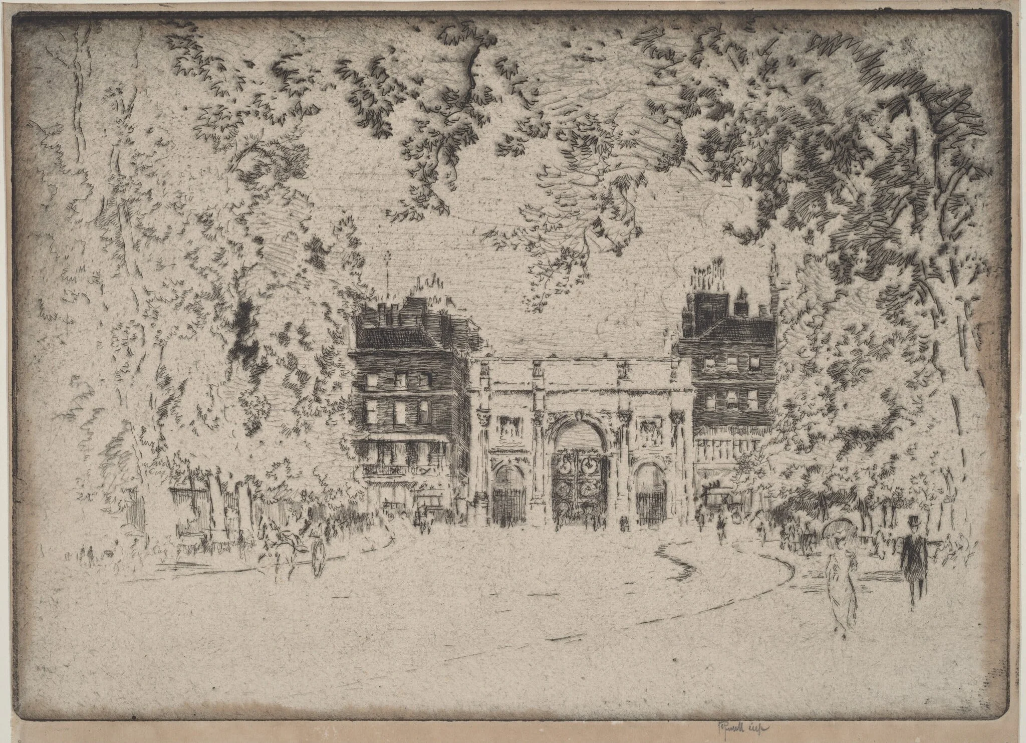 The Marble Arch, detail