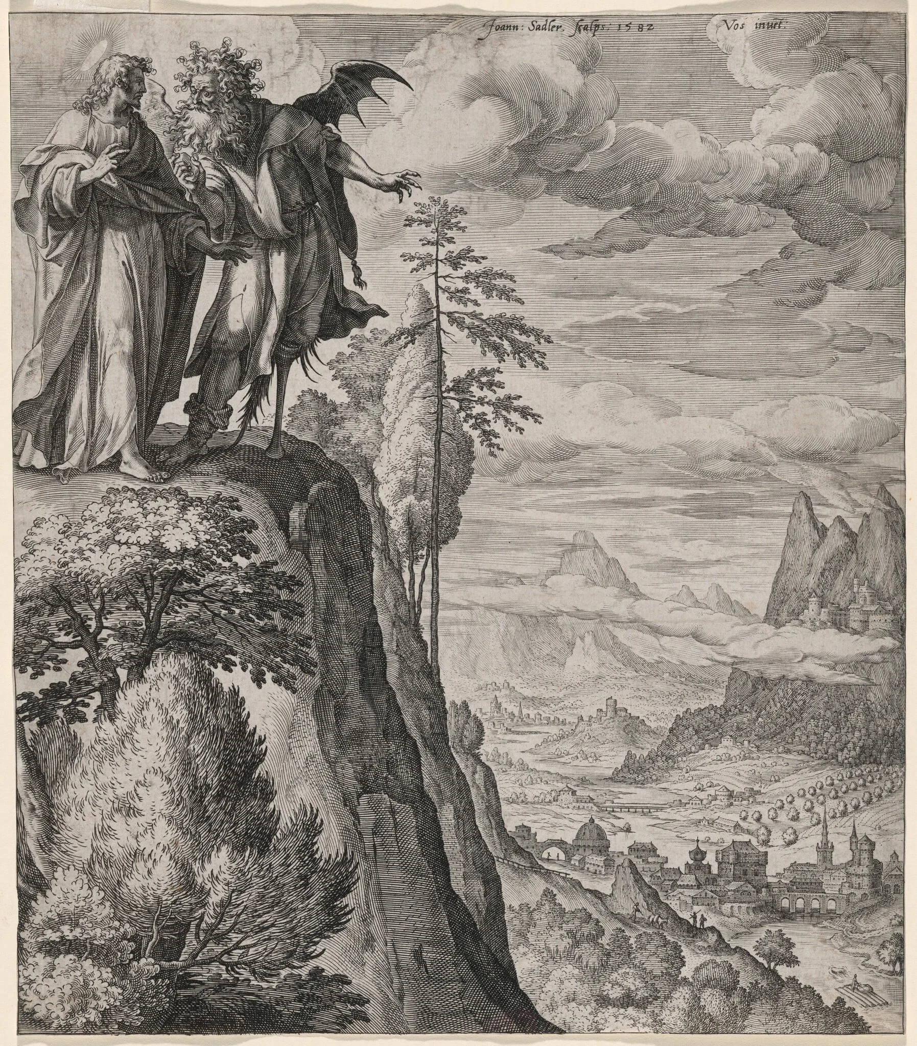 The Temptation of Christ, detail