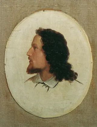 Selbstbildnis, by Hans Gasser, oil, 1852