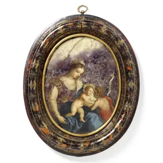 Virgin and Child, by Hans Rottenhammer, paint, 1598
