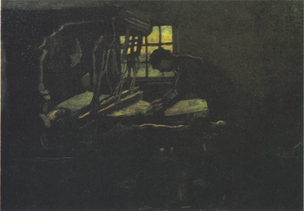 Weaver Arranging Threads, by Vincent van Gogh, oil
