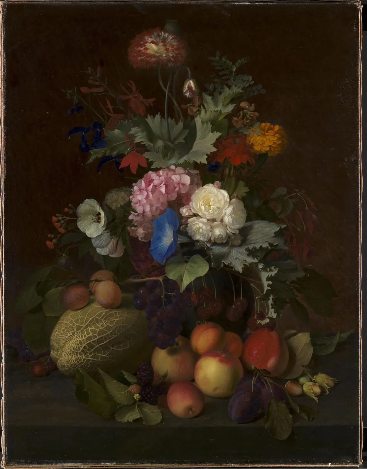 Still Life with Fruit and Flowers, detail