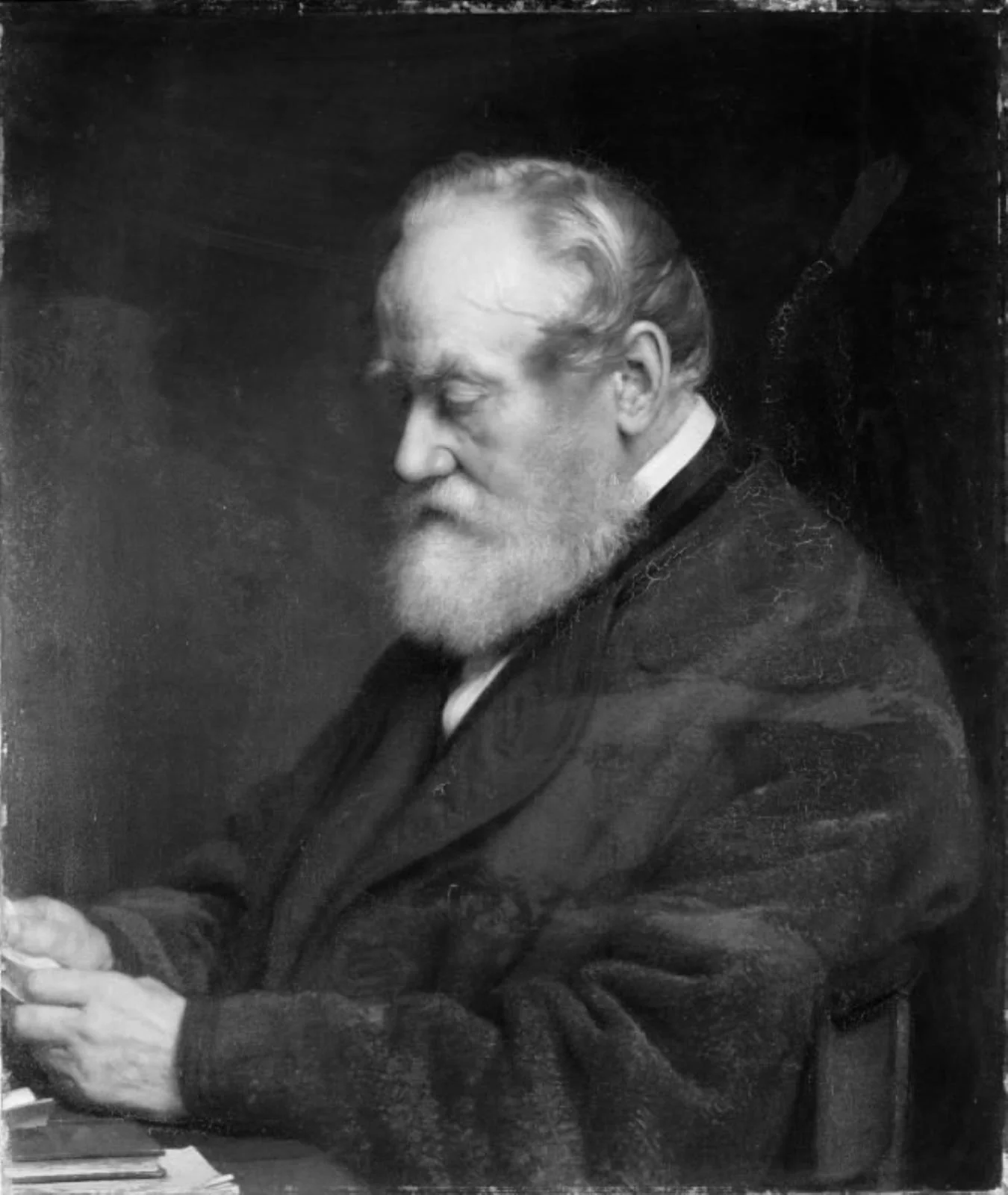 Toldkontrollør Johan Henrik Ludvig Olrik, kunstnerens fader, detail
