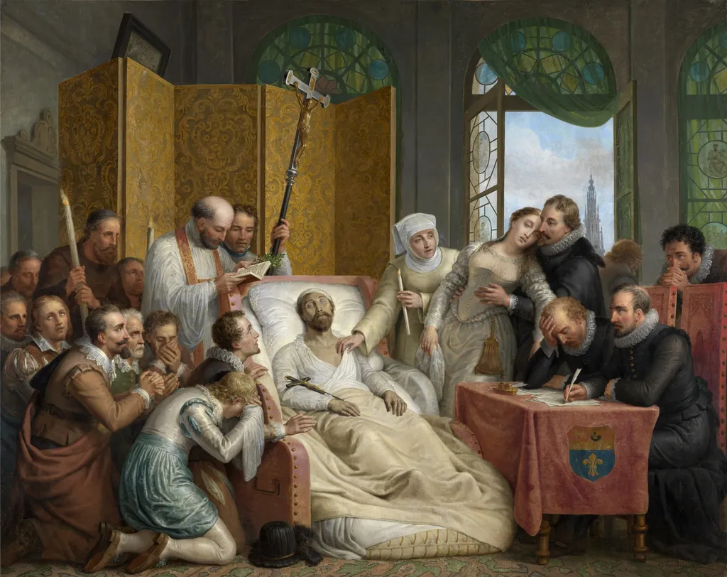 The Death of Peter Paul Rubens, by Mattheus Ignatius van Bree, oil, 1827