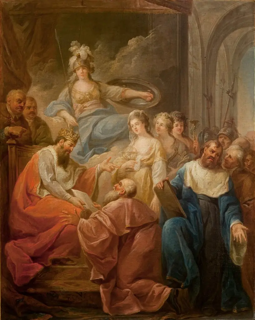 Granting of Privileges to Academy of Krakow, by Marcello Bacciarelli, oil, 1781