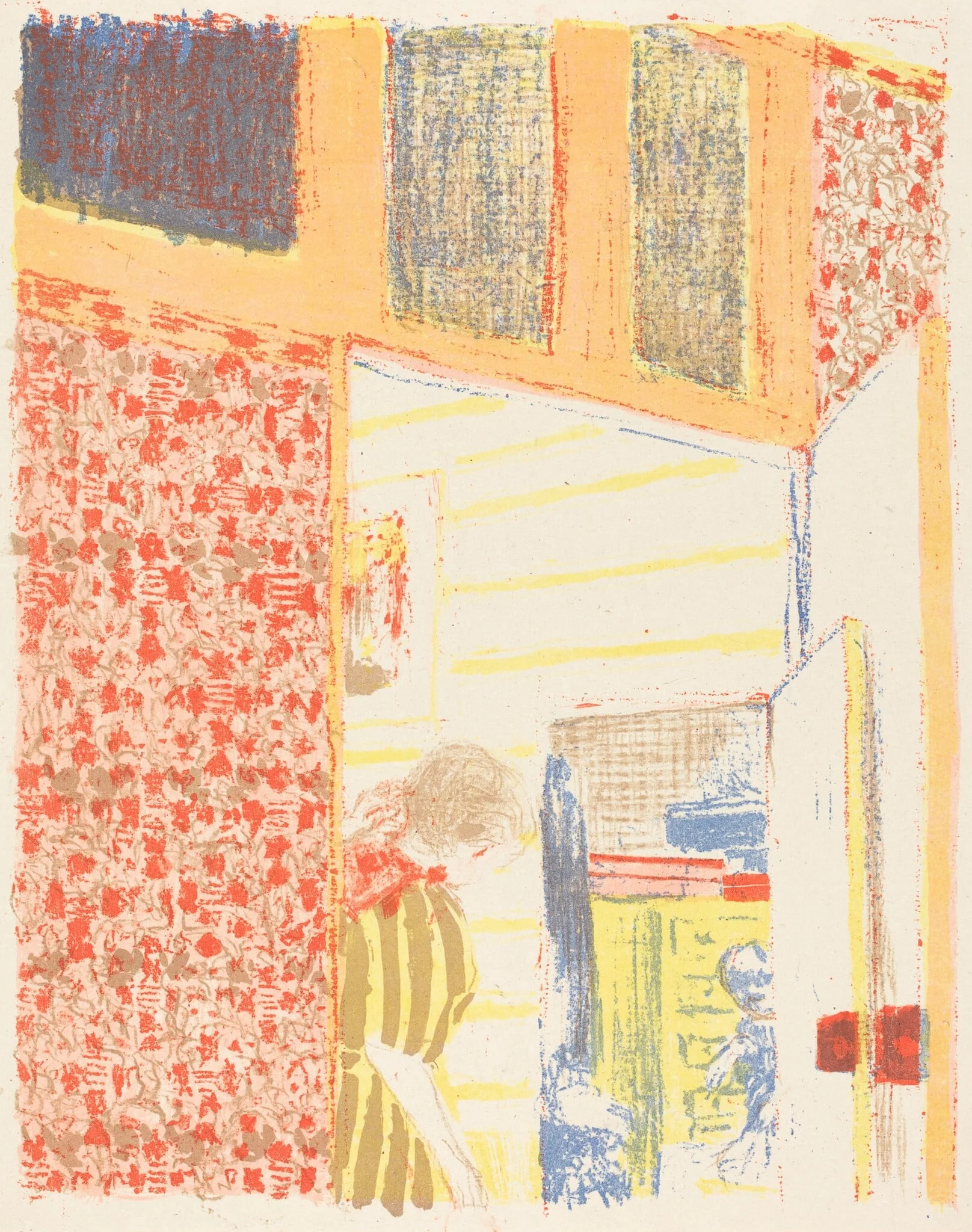 Interior with Pink Wallpaper II (Interieur aux tentures roses II), detail