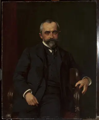 Portrait of Straszewski, by Kazimierz Pochwalski, oil, 1896