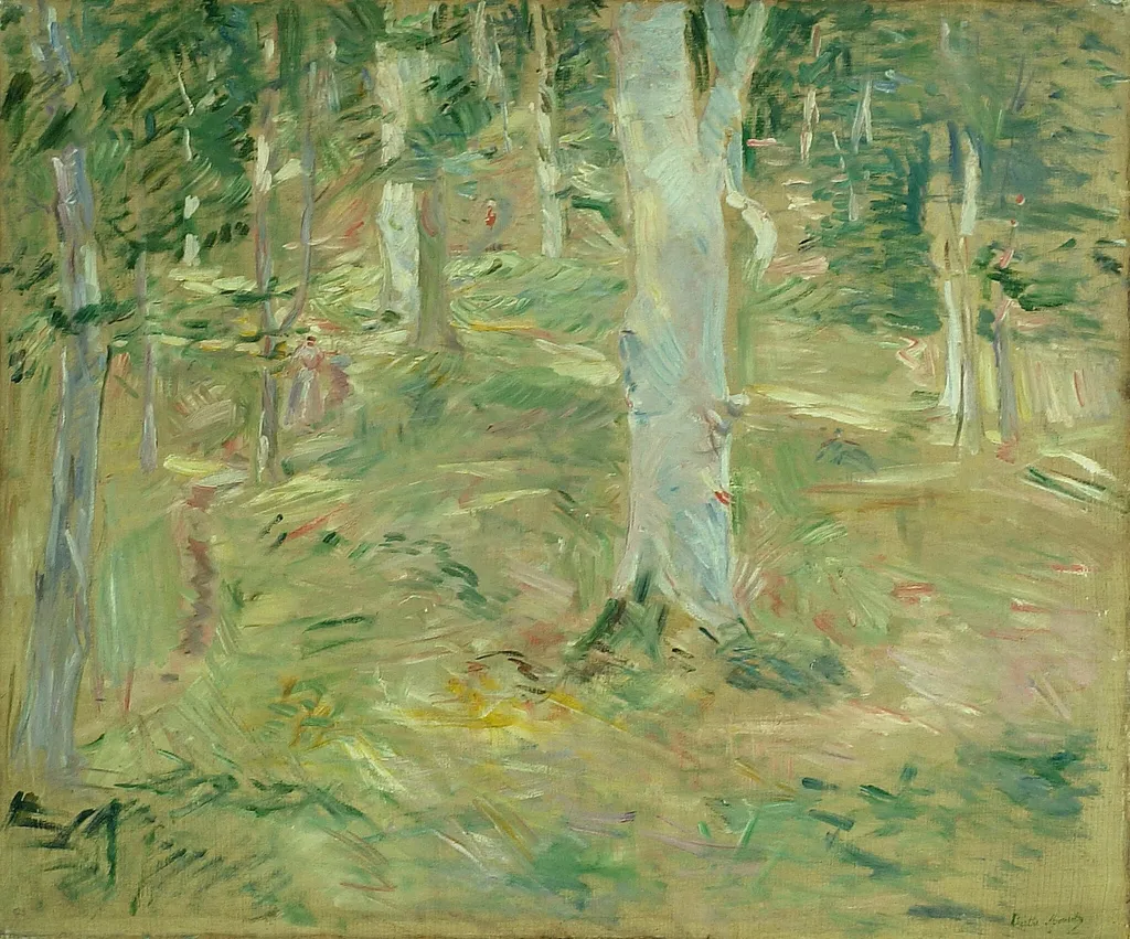 Forêt de Compiègne, by Berthe Morisot, oil, 1885