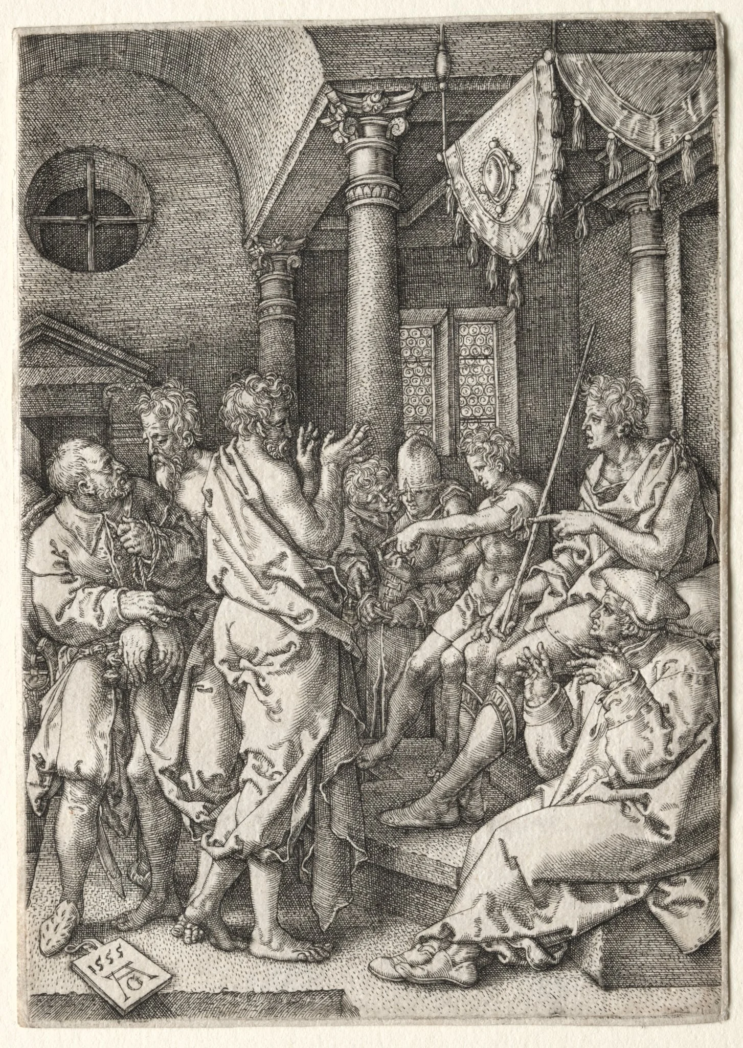 The Story of Susanna: Daniel Cross-Examining the Elders, detail