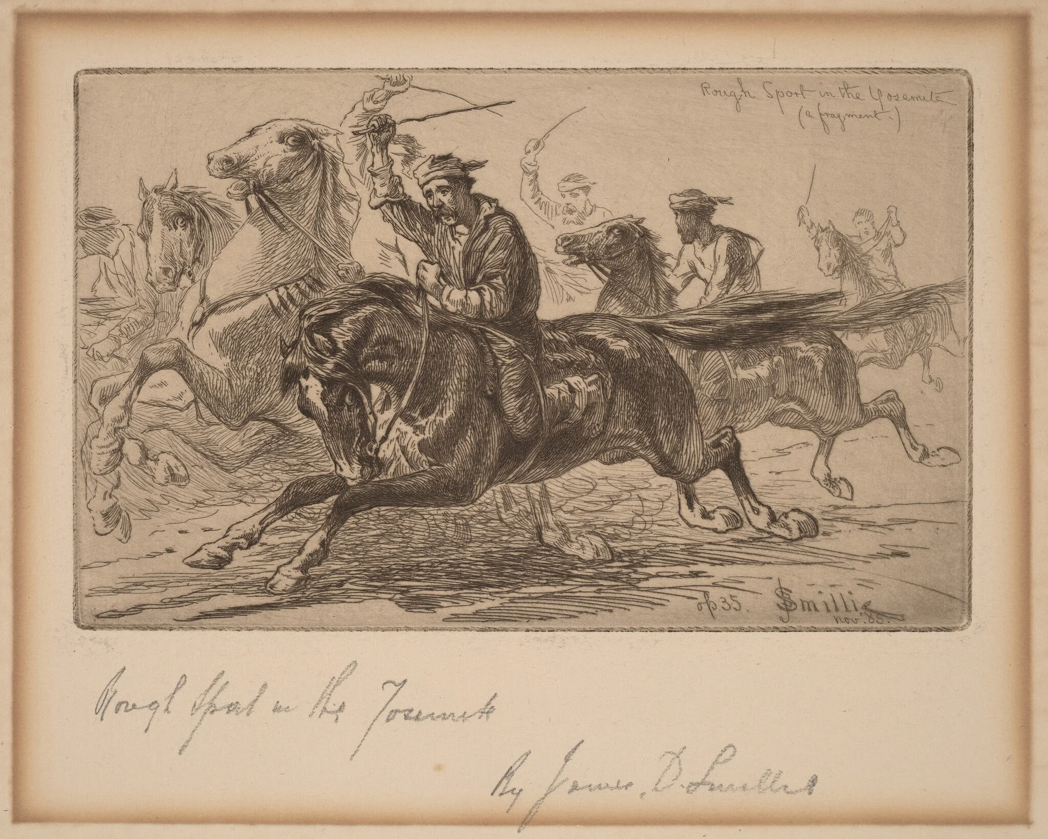 Rough Sport in the Yosemite, detail