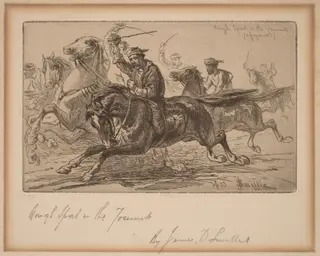Rough Sport in the Yosemite, by James David Smillie, ink, 1885