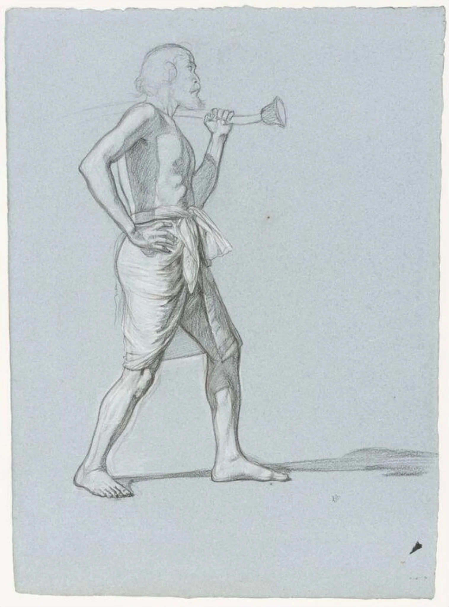 Study for a figure in 'Israel in Egypt', detail