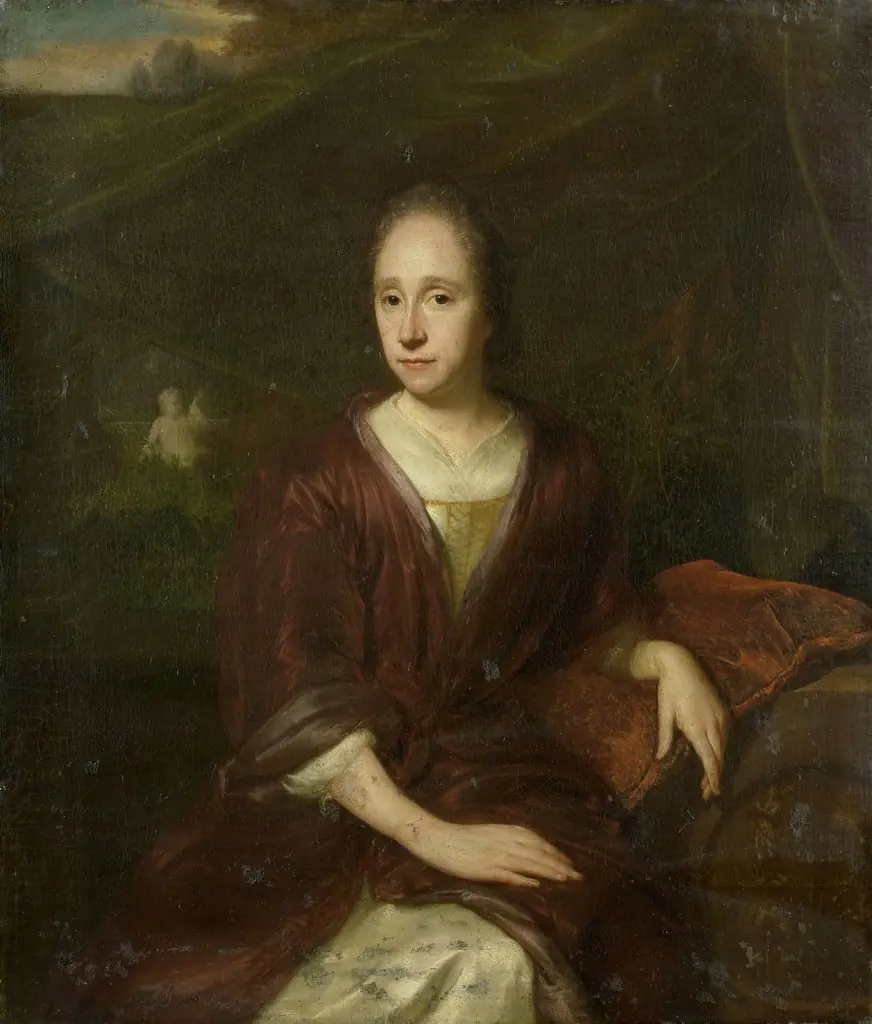 Portrait of Margaretha Nelis (1652-17050, second wife of Casparus Commelin, by David van der Plas, oil, 1700