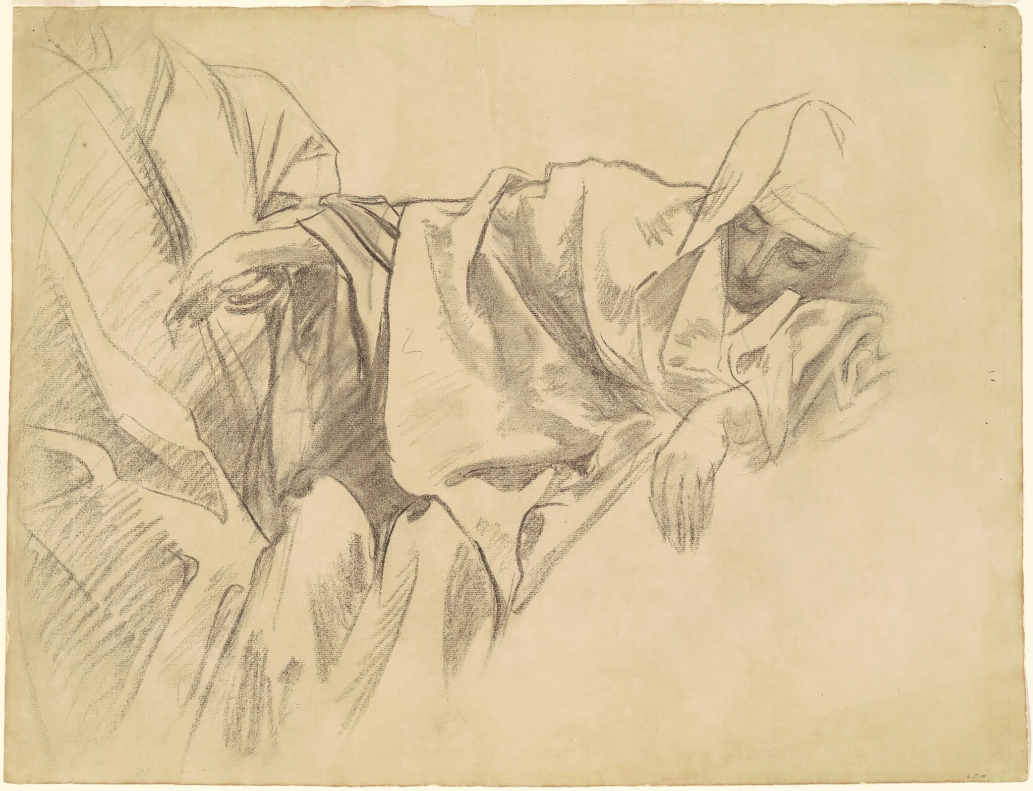 Study of the Crucifixion for "Fifteen Mysteries of the Rosary", detail
