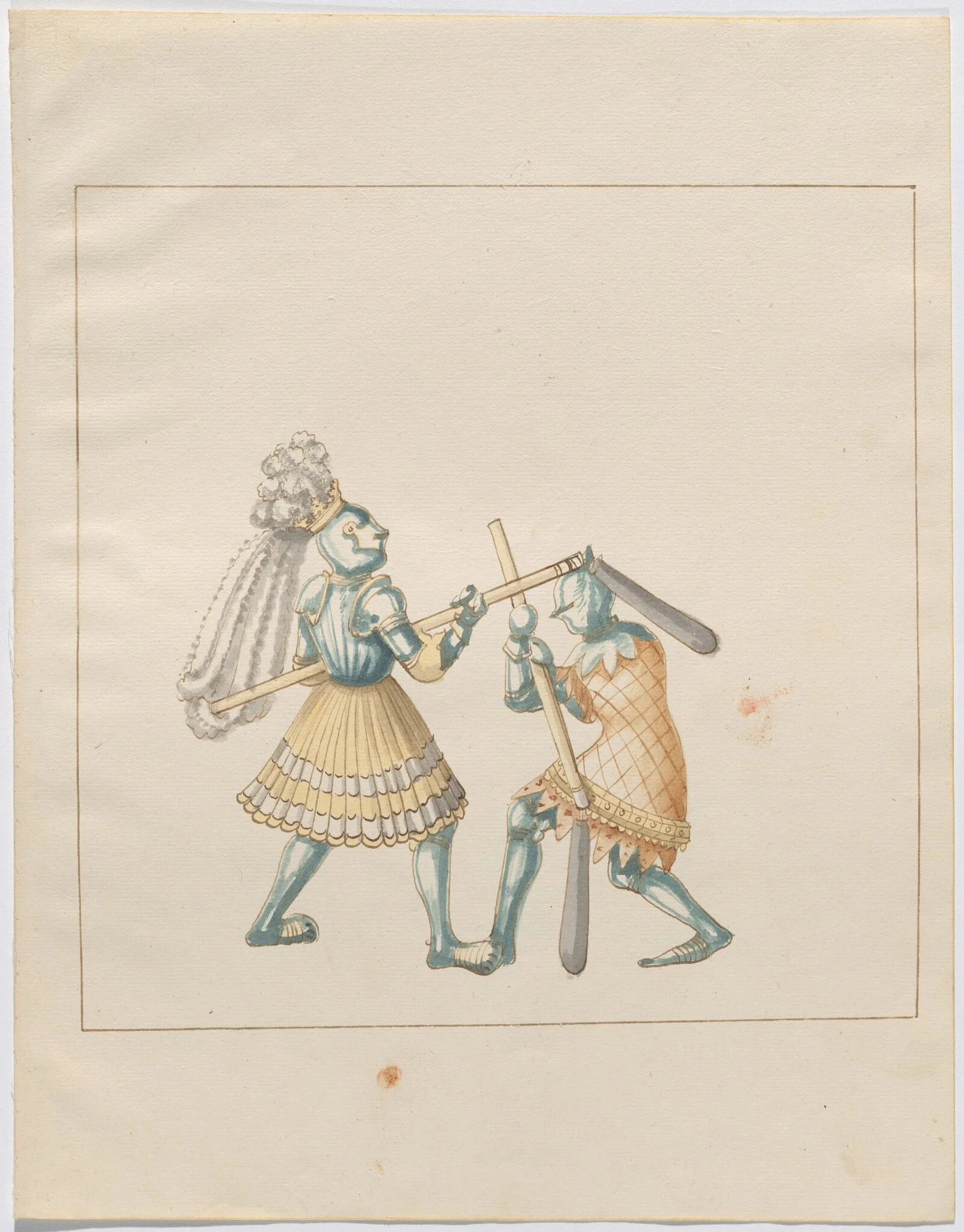 Foot Combat with Flails, detail