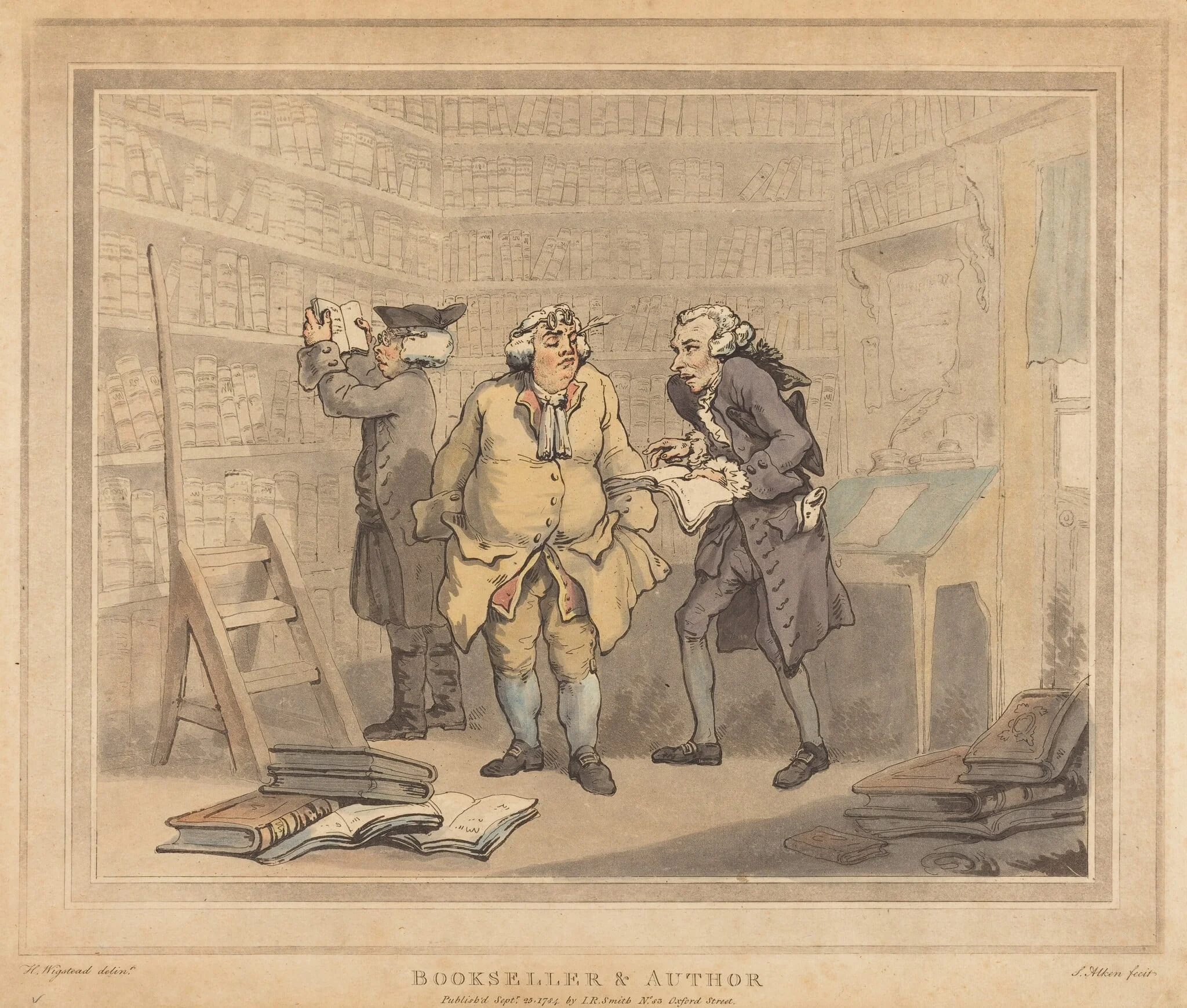 Bookseller and Author, detail