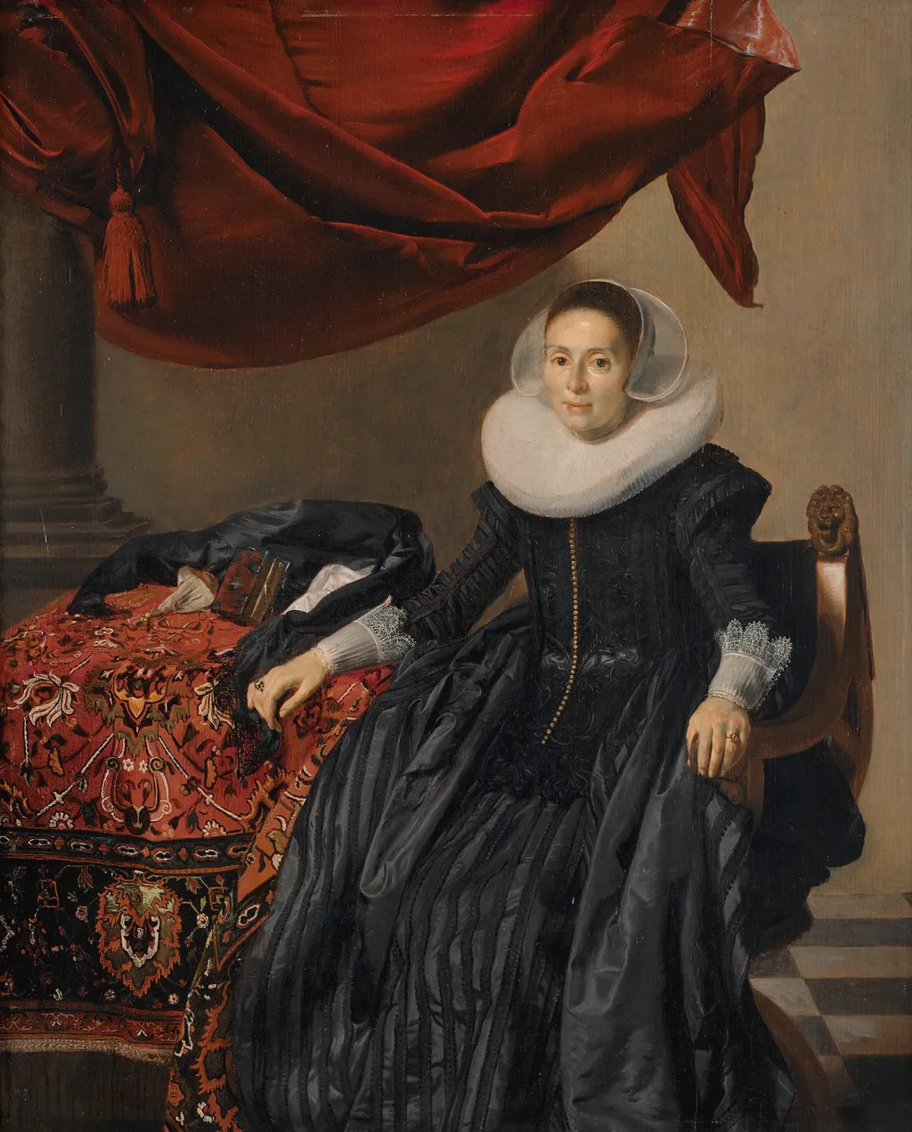 Portrait of a Young Woman, by Thomas de Keyser, oil, 1631