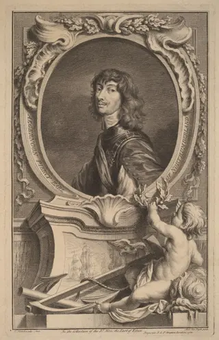 Algernon Percy, Earl of Northumberland, by Jacobus Houbraken, ink, 1738