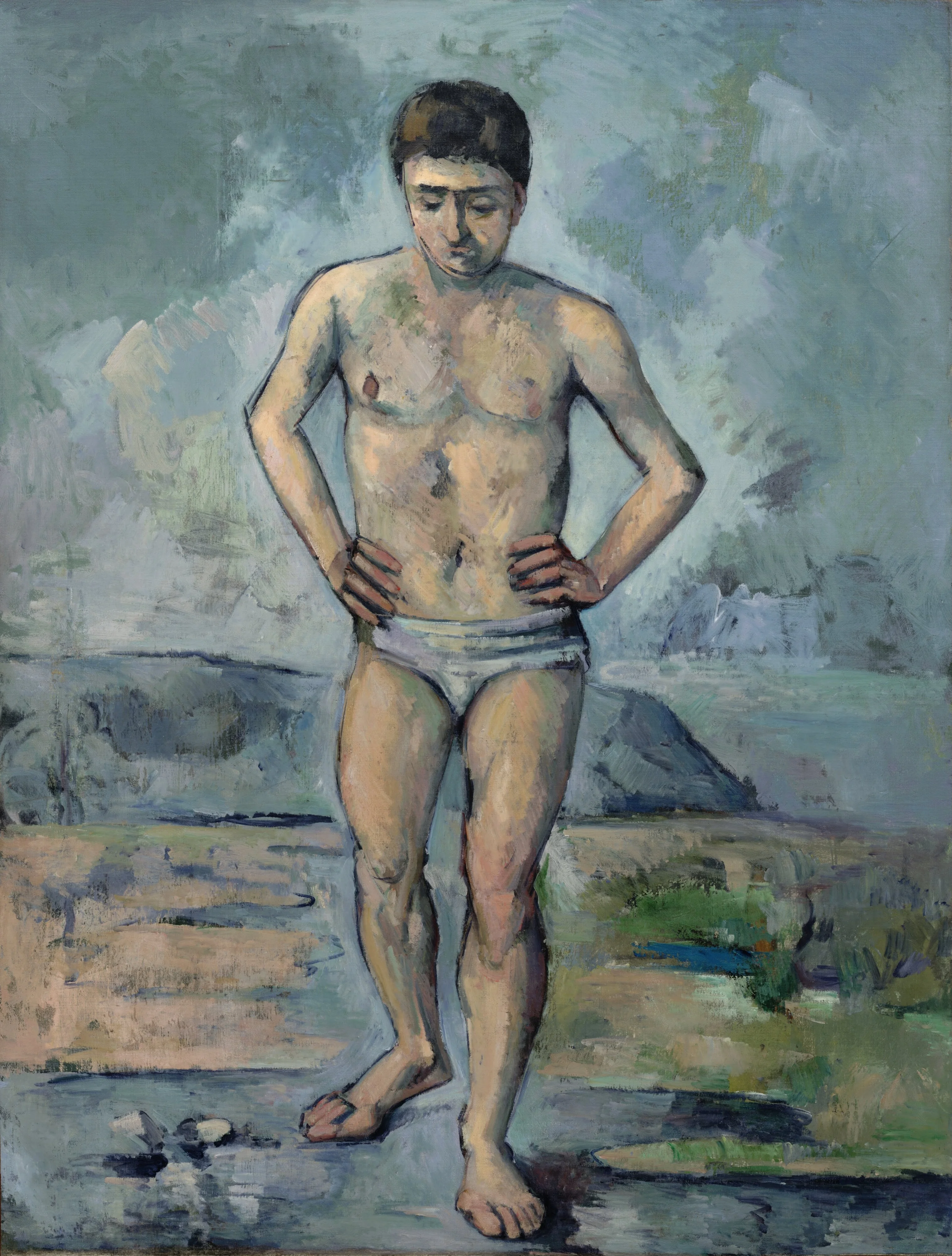 The Bather, detail