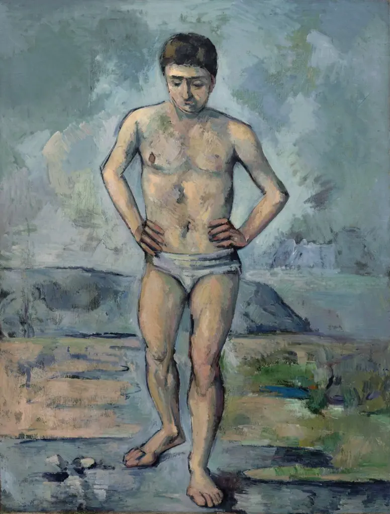 The Bather, by Paul Cezanne, oil, 1893