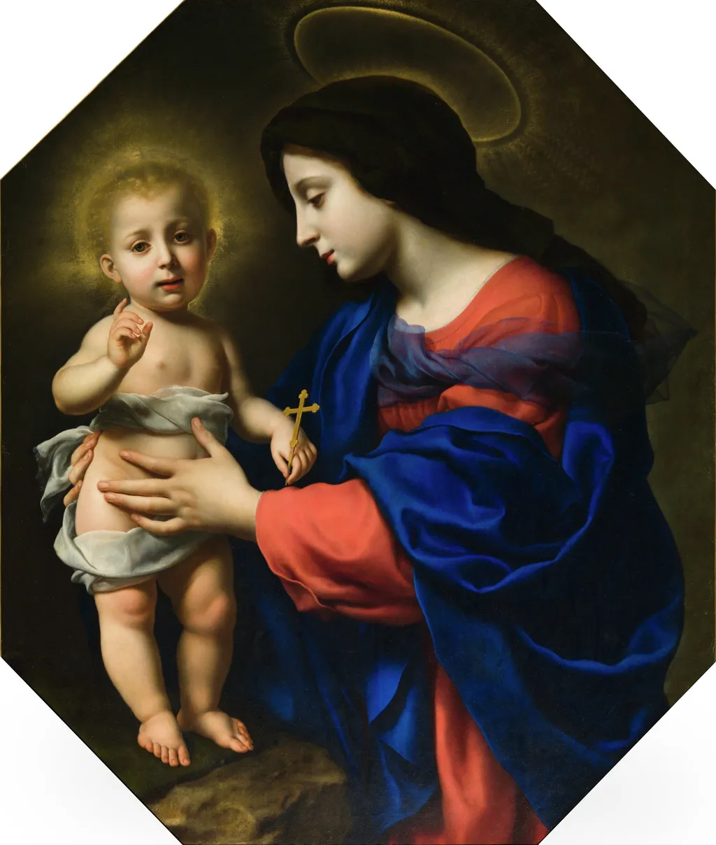 Madonna and Child, by Carlo Dolci, oil, 1651