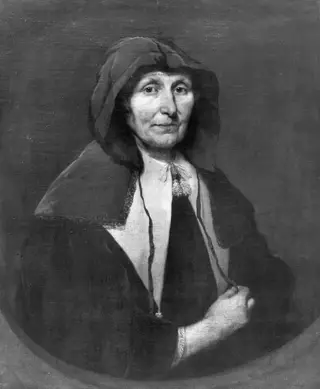 Portrait of an old woman, by Pieter van Anraedt, paint, 1666