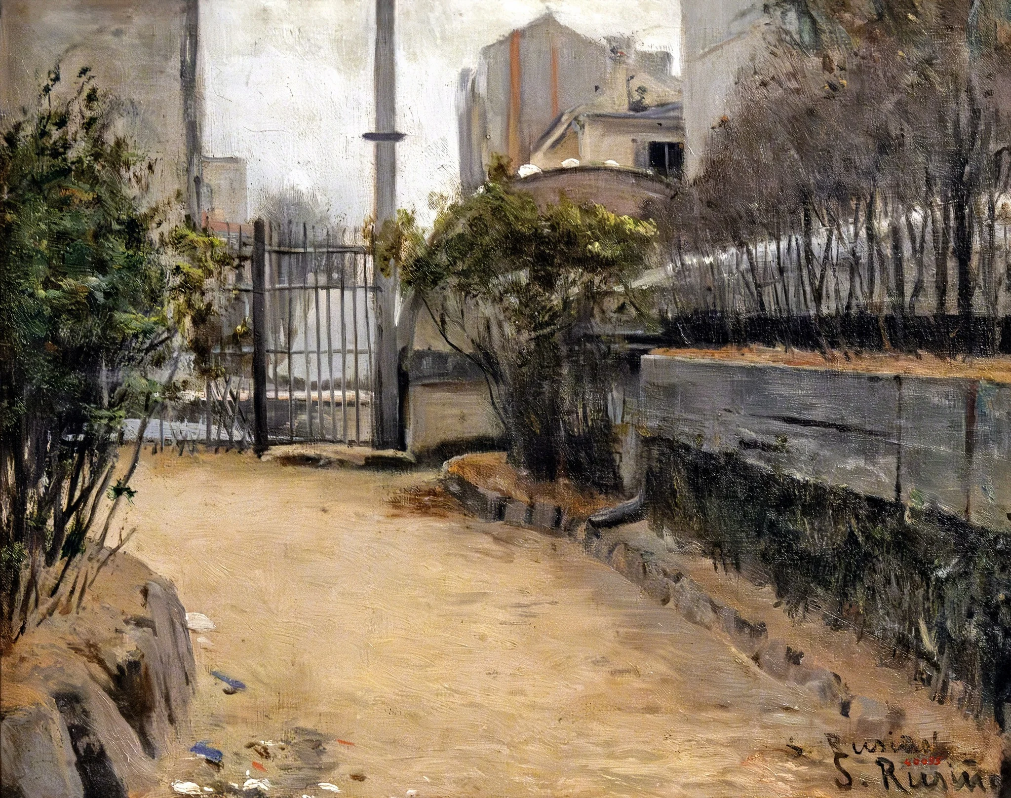 Garden of Montmartre, detail
