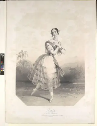 Madame Céleste as the Maid of Cashmere, by Edmond Thomas Parris, 16